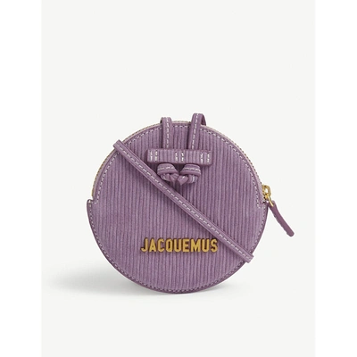 Shop Jacquemus Le Pitchou Leather Wallet-on-chain In Pink