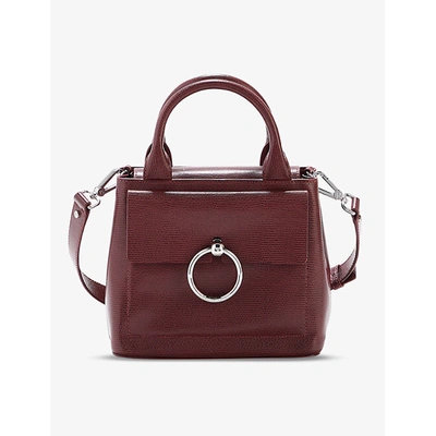 Shop Claudie Pierlot Anouk Small Leather Shoulder Bag