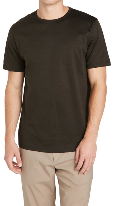 Shop Theory Luxe Precise T-shirt In Grove