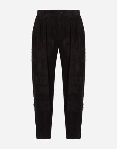 Shop Dolce & Gabbana Corduroy Pants