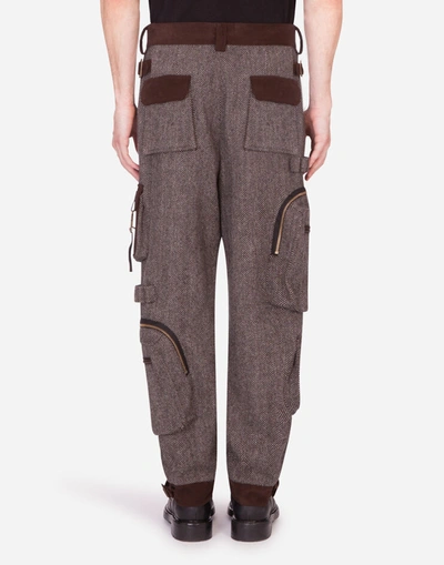Shop Dolce & Gabbana Wool Cargo Pants