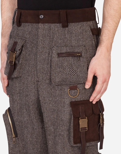 Shop Dolce & Gabbana Wool Cargo Pants