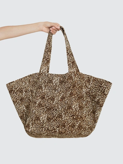 Shop Faithfull The Brand Sorentto Linen Tote Bag In Brown