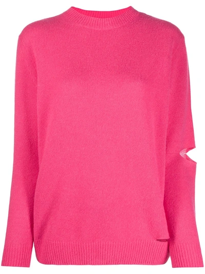 Shop Stella Mccartney Alpasoft Knit Jumper In Pink