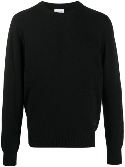 Shop Barrie Logo Cashmere Jumper In Black