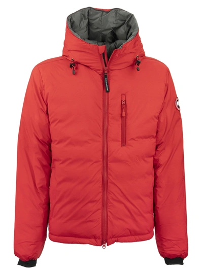 Shop Canada Goose Lodge Hoody Red Jacket