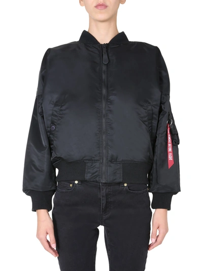 Shop Alpha Industries "ma-1 0s" Bomber In Black