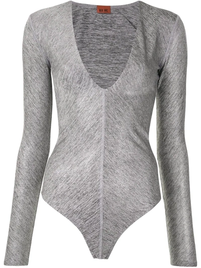 Shop Alix Nyc Irving Metallic Bodysuit In Grey