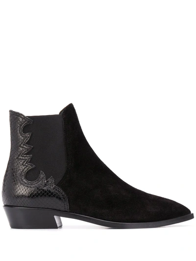 Shop Agl Attilio Giusti Leombruni Leather Ankle Boots In Black