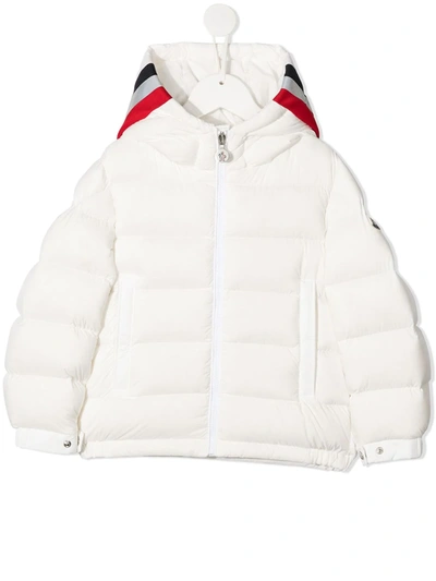 Shop Moncler Sorue Hooded Padded Jacket In White