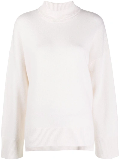 Le Kasha Merida Funnel-neck Cashmere Jumper In White