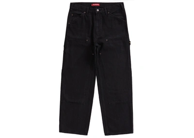 Pre-owned Double Knee Denim Painter Pant Black
