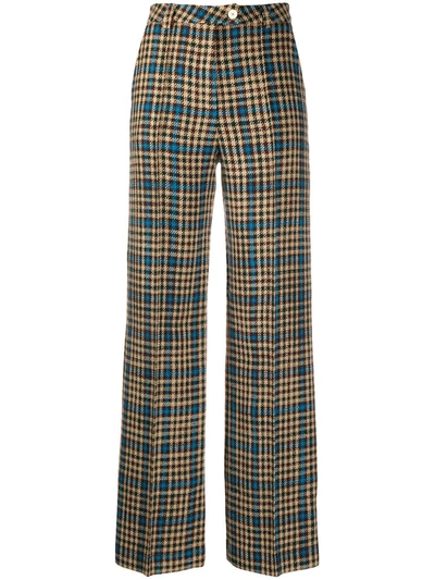 Shop Alysi Wool Trousers In Blue