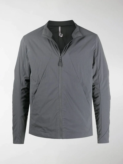 Shop Arc'teryx Zip-up Padded Jacket In Grey