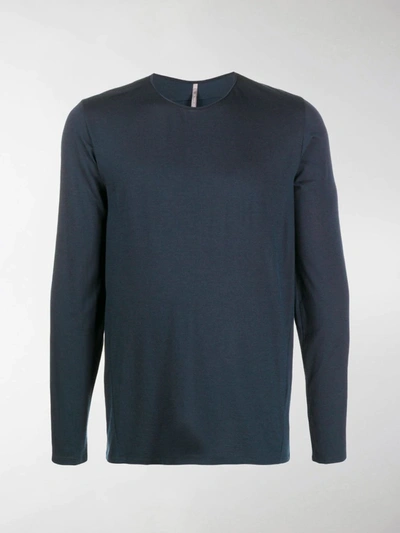 Shop Arc'teryx Crew Neck Knitted Top In Blue