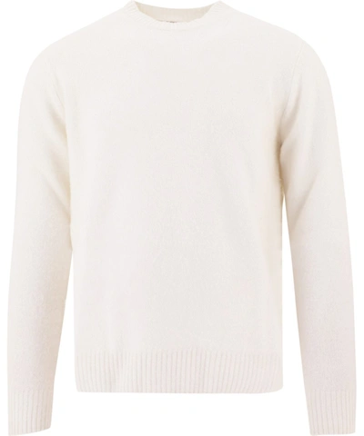 Shop Gm77 White Wool Sweater