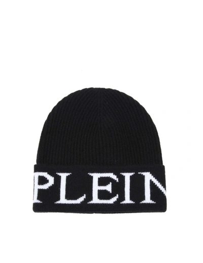 Shop Philipp Plein Black Wool Hat