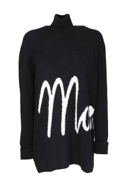 Shop Moncler Black Wool Sweater