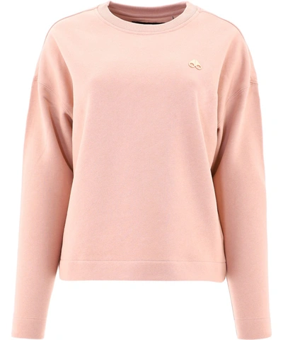 Shop Moose Knuckles Pink Cotton Sweatshirt
