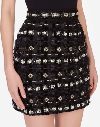 Shop Dolce & Gabbana Embroidered Miniskirt