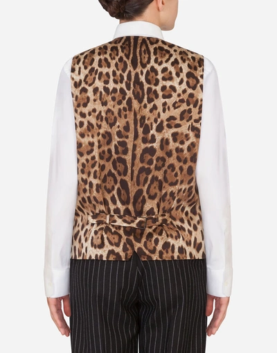 Shop Dolce & Gabbana Single-breasted Pinstripe Vest