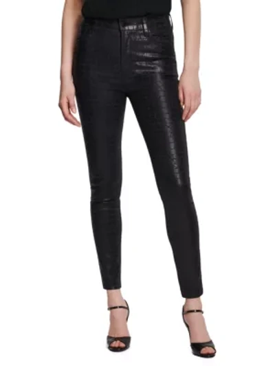 Shop J Brand Leenah High-rise Ankle Skinny Jeans In Caiman