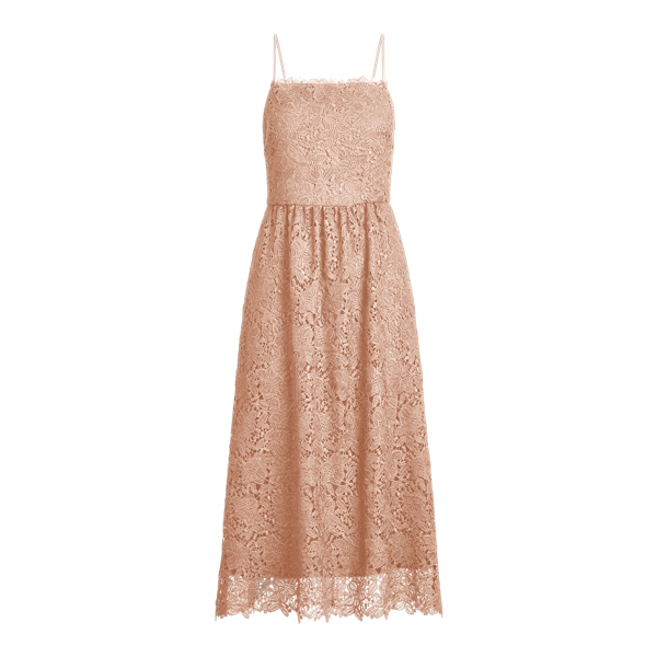 ralph lauren lace fit and flare dress
