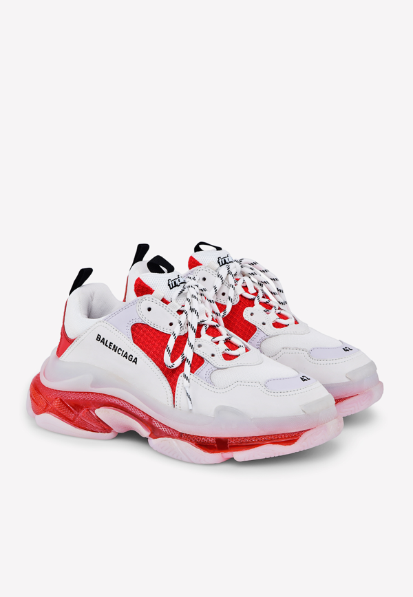 red and white balenciaga sneakers