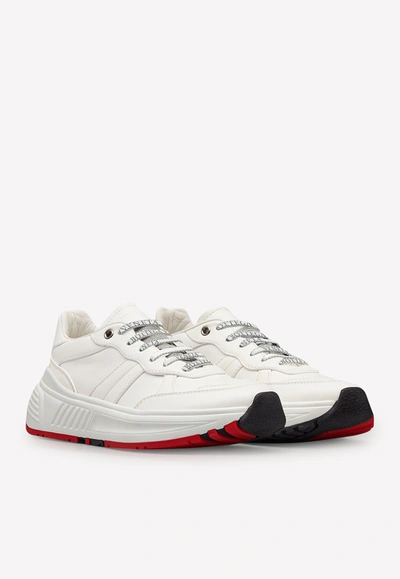 Shop Bottega Veneta Speedster Sneakers In Calfskin In White