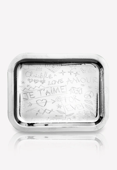 Shop Christofle Graffiti Silver-plated Tray