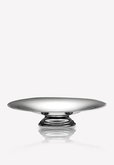 Shop Christofle Malmaison Silver-plated Bowl-cum-centerpiece In Transparent