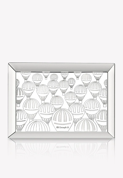 Shop Christofle Montgolfiere Silver-plated Business Card Tray