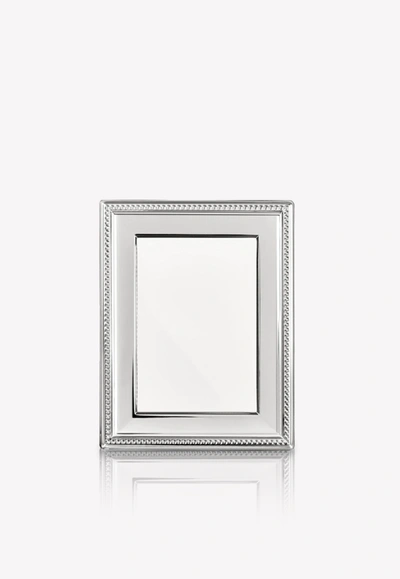 Shop Christofle Perles Silver-plated Picture Frame- 15 X 10 Cm