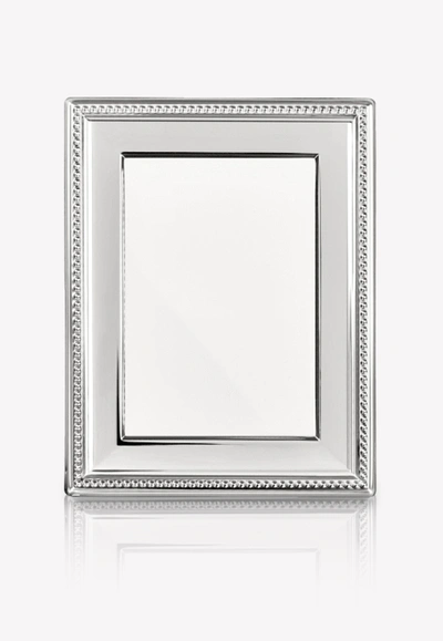 Shop Christofle Perles Silver-plated Picture Frame- 18 X 13 Cm