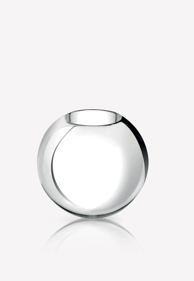 Shop Christofle Uni Small Glass Vase In Transparent