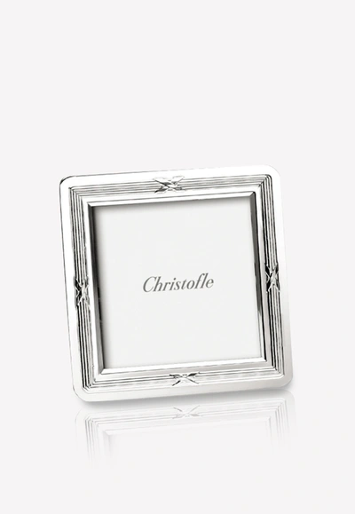 Shop Christofle Rubans Silver-plated Picture Frame- 9 X 9 Cm