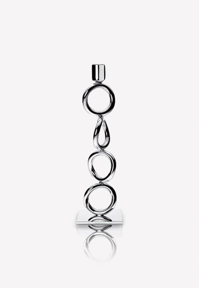 Shop Christofle Vertigo Silver-plated 4-ring Candlestick