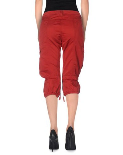 Shop Scervino Street Cropped Pants In Brick Red