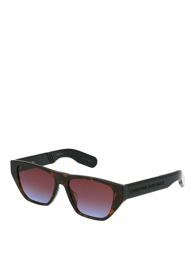 Shop Dior Insideout Tortoise Squared Sunglasses In Brown