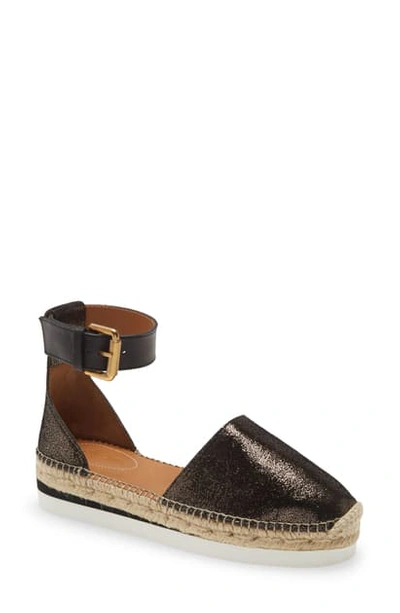 Shop See By Chloé Glyn Espadrille In Diamond Olivo Natural
