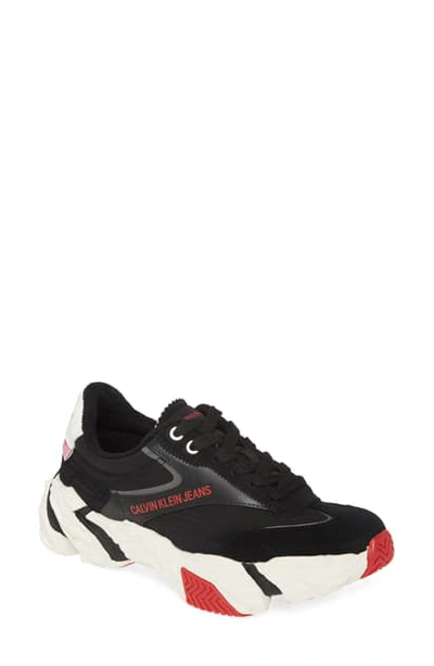 Shop Calvin Klein Jeans Est.1978 Sigma Sneaker In Black Multi