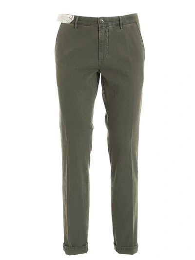 Shop Incotex Slacks Collection Pants In Army Green Color