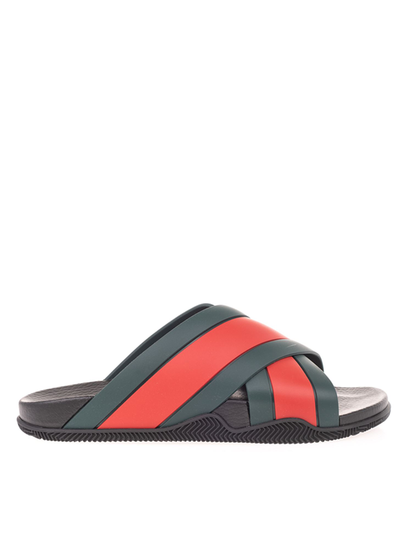 mens gucci web slide sandal