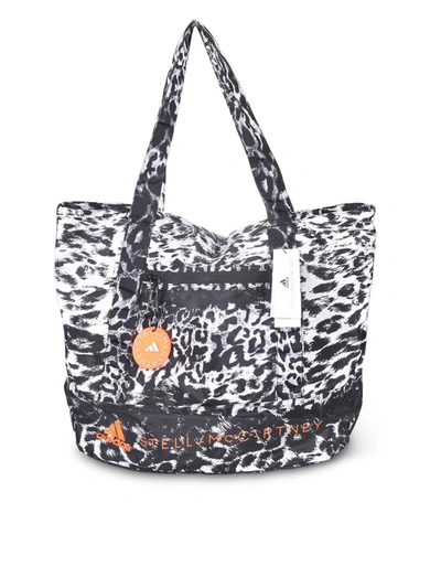 Shop Adidas By Stella Mccartney Tote Bag In Black And White