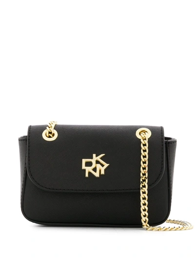 Shop Dkny Mini Shoulder Bag In Black