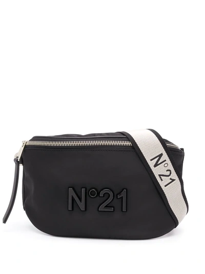 Shop N°21 Logo-plaque Belt Bag In Black
