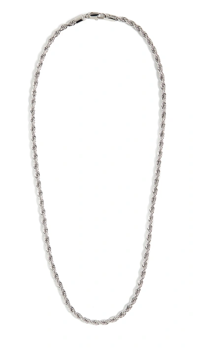 Shop Loeffler Randall Sylvie Chain Link Necklace In Silver