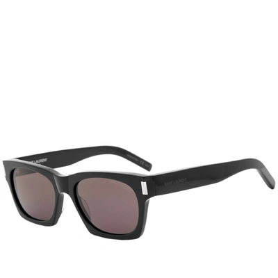 Shop Saint Laurent Sl 402 Sunglasses In Black