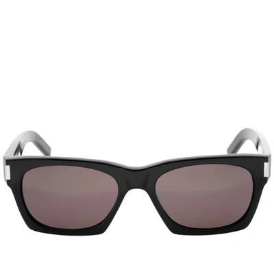 Shop Saint Laurent Sl 402 Sunglasses In Black