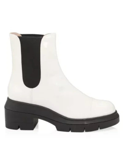 Stuart Weitzman Norah Elasticated Side-panel Boots In Seashell